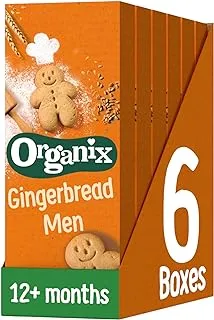 Organix,Gingerbread Men Biscuits, 6x135g, Pack of 6