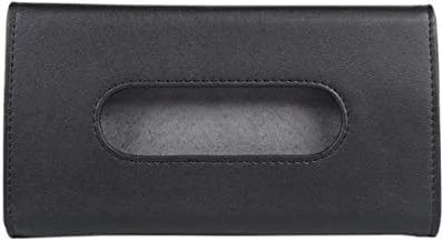 Car Tissue Holder Sun Visor Napkin Dispenser Truck Vehicle Paper Towel Box PU Leather Tissue Case Cover for Backseat and Sun Visor
