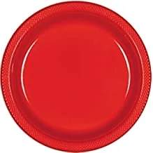 Apple Red Plastic Plates 10.25in, 20pcs