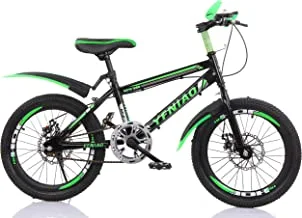 دراجة جبلية YFNIAO للشباب للجنسين مقاس 18 بوصة ، أخضر ، مقاس L