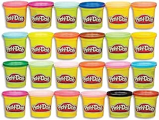 Play-Doh Modeling Compound 24-Pack Case of Colors, Non-Toxic, Multi-Color, 3-Ounce Cans, Ages 2 and up, Multicolor (Amazon Exclusive)
