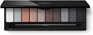 KIKO Milano Soft Nude Eyeshadow Palette 03 | Eyeshadow Palette With 10 Shades Of Various Finishes. Double-Ended Applicator Included