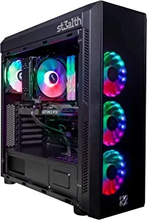 ST3ALTH RAPTR Gaming Desktop PC - Intel Core i5-12400F, NVIDIA GeForce RTX3050 8GB, B660M PRO Motherboard, 16GB DDR4-3600MHz RAM, 512GB M.2 NVMe SSD, Windows 10 Pro 64-bit - With Free Personalization