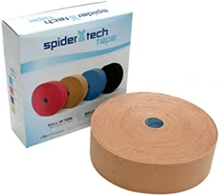 Spidertech Kinesiology Tape Bulk Professional Roll, 50 mm x 31.5 m Size, Gentle