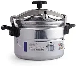 Alsaif Gallery Aluminium Pressure Cooker with Teval, 11 Litre Capacity