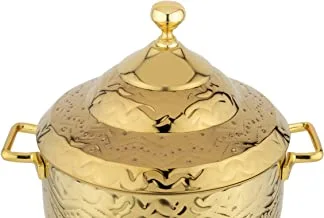 Al Saif Wejdan HotPot Stainless Steel,Size :3Liter,Colour: Gold