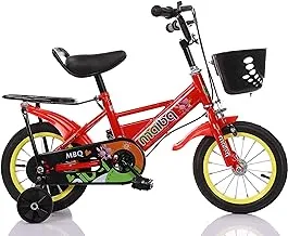 Maibq Children'S Bike With Training Wheels, Back Set And Front Basket 12 