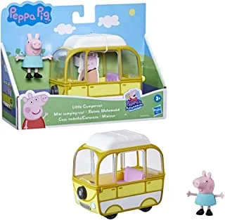 Peppa Pig Peppa's Adventures Little Campervan ، مع شخصية Peppa Pig مقاس 3 بوصات ، مستوحاة من البرنامج التلفزيوني ، للأعمار من 3 سنوات فما فوق ، F37635X0