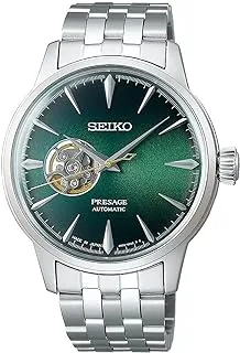 Seiko Presage Cocktail Time ‘Grasshopper’ Open Heart Green Dial Watch SSA441J1, Dress Watch