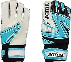 Joma Hunter Fluor Football Goalkeeper Gloves, Small, Turquoise/Black