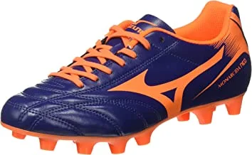 MIZUNO P1GA172454 Monarcida Neo MD Men's Football Shoes, Blue Depth/Orange/Clown Fish