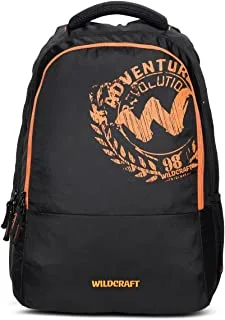 Wildcraft - Medium 29 L Laptop Backpack Spirit (Black, Orange)