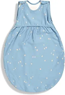 بطانية Gloop قابلة للارتداء ، كيس نوم من القطن العضوي ، كيس نوم ، كيس نوم للأطفال والرضع للجنسين ، أزرق المدينة (0-6 أشهر) الصيف