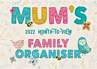 Mum's Fabric & Buttons Month-to-view A4 Planner Calendar 2022