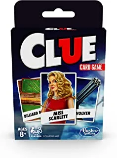 Clue Card Game, 3-4 Player Strategy Game, Travel Games, Christmas Stocking Stuffers for Kids Ages 8 and Up