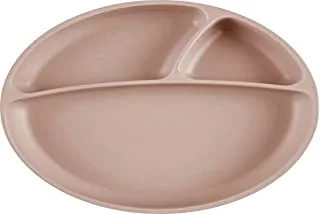 Minikoioi Portions Plate with Suction Base, Bubble Beige