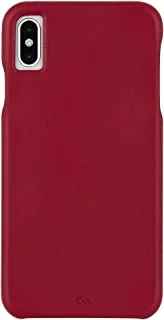Case-Mate - Iphone XS Max Case - Barely There Leather - Iphone 6.5 - Cardinal Leather
