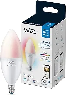 WiZ Connected Color 60W Candle B11 Smart WiFi LED Light Bulb, 16 Million Colors, Compatible with Alexa and Google Home Assistant, No Hub Required