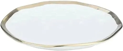 Alsaif Gallery White Oval Porcelain Serving Plate 14 Inch
