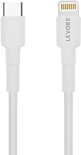 LEVORE 1M TPE USB C to Ligthning Cable White