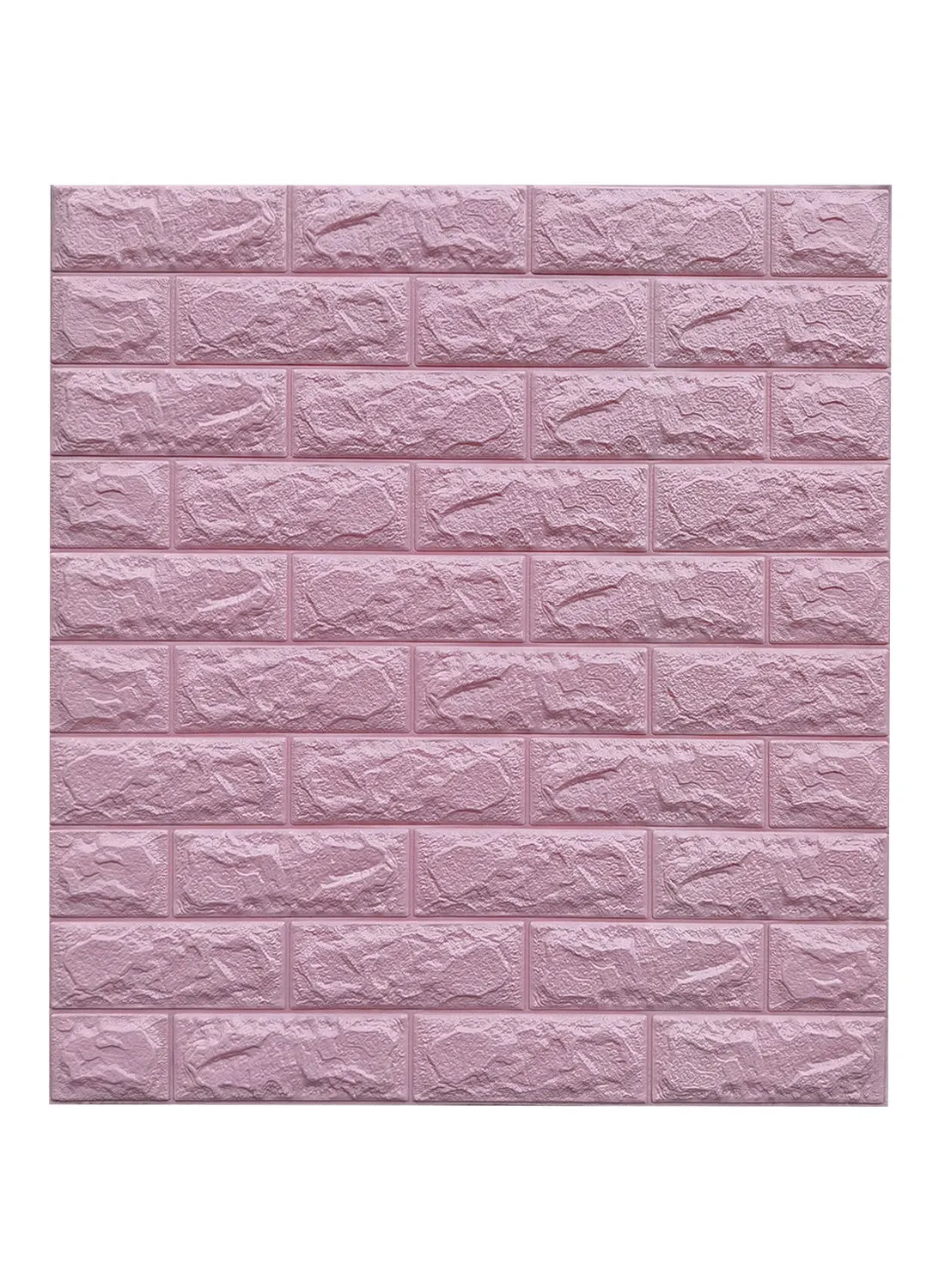 مجموعة فوم ثلاثية الأبعاد ذاتية اللصق من سويتش مكونة من 10 ورق جدران بجودة ممتازة للمنازل والمكاتب والمطعم والتثبيت الذاتي باللون الوردي