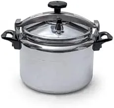 Alsaif Gallery Aluminium Pressure Cooker Pot, 7 Liter Capacity, Silver