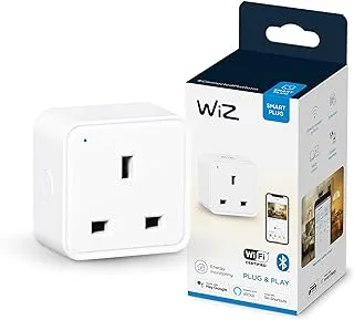 WiZ Connected WiFi Smart Plug ، متوافق مع Alexa و Google Home Assistant ، أبيض G-Type