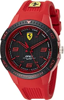 Scuderia Ferrari Men's Sports Analogue Quartz Watch With Silicone Strap