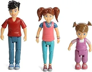 Sweet lil family set of 3 action figure set girl, boy and toddler