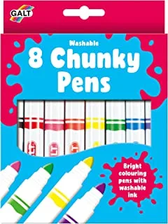 جالت تويز ، 8 أقلام مكتنزة - قابلة للغسل ، أقلام مكتنزة للأطفال ، الأعمار 3 سنوات فأكثر