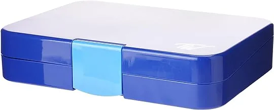 TiNY Wheel Blue bento box 4 compartments (with clear tray)