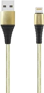 Levore 1M Nylon Braided USB A to Lightning Cable Gold