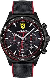 Ferrari Mens Quartz Silicone Strap Watch