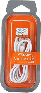 Wopow LC-503 Micro USB Cable, 1 Meter Length, White