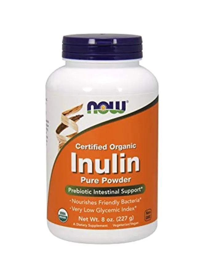 Now Foods Certified Organic Inulin Prebiotic Pure Powder 227 g