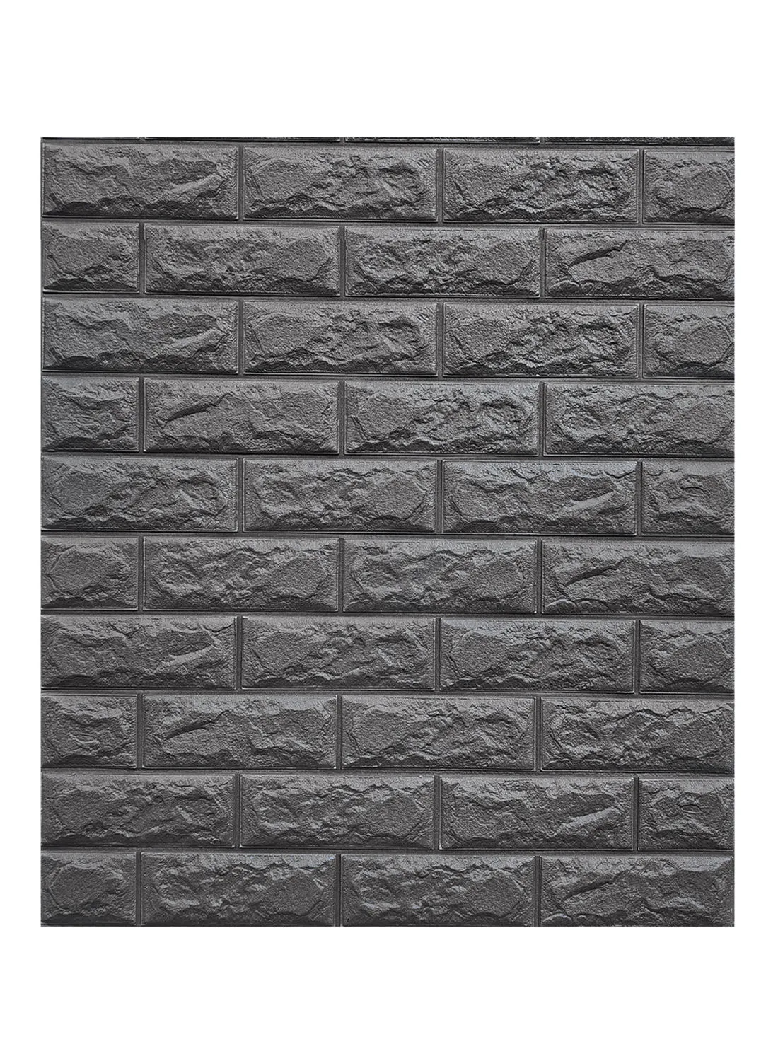 Switch Self Adhesive 3D Foam Set Of 10 Wallpaper Premium Quality For Home Office Restaurant Self Install Dark Grey