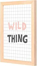 LOWHA Wild thing Wall Art with Pan Wood framed Ready to hang for home, bed room, office living room Home decor hand made wooden color 23 x 33cm By LOWHA