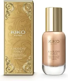 KIKO MILANO - A Holiday Fable Molten Glow Highlighting Drops 01 Transfer-proof liquid highlighter with a metallic finish