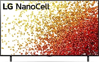 شاشة ال جي 55 بوصة تلفزيون ريال 4K NanoCell 90 سلسلة نانو كولور نانو بلاك a7 Gen4 AI شاشة سينما - 55NANO90VPA (موديل 2021)
