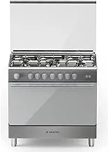 Ariston Gas Cooker with 5 Gas Burners | Model No BAM951EGSS with 2 Years Warranty