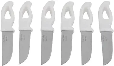 Alsaif Gallery Serrated Knives with Punched Plastic Handle 6-Piece Set
