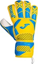 Joma Brave Football Goalkeeper Gloves, 2X-Large, Yellow/Turquoise