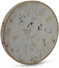 Alsaif Gallery Porcelain Offering A Deep Circular Marble Dessert Plate