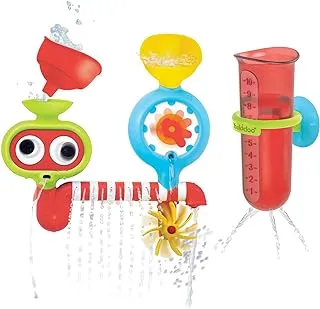 لعبة استحمام الأطفال من يوكيدو - معمل مياه Spin 'N' Sprinkle - أدوات دوارة وعينان Googly للأطفال الصغار أو الأطفال الذين يتطورون في وقت الاستحمام - تعلق على أي حجم لجدار الحوض (1-3 سنوات)