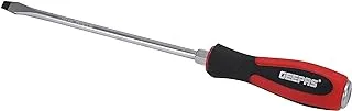 Geepas Precision Slotted Screwdriver, 8 mm X 200 mm Size, Red/Black, Gt59219