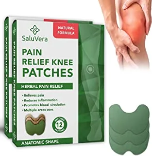 Knee Pain Relief Patches, Warming Herbal Plaster Pain Patches, Knee Pain Patch Paste Heat, Patches for Pain Relief and Inflammation, Long Lasting Relief of Joint Pains,2Box/20Patchs
