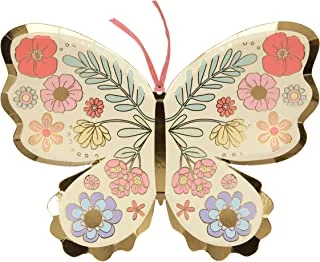 Meri Meri Floral Butterfly Paper Plates 8 Pieces