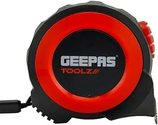 Geepas Toolz Measuring Tape, Red/Black, 3 m x 16 mm Size, GT59131