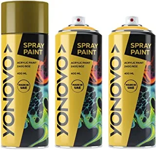 Yonovo Pack of 3 Spray Paint Multi Purpose| Brown | Art spray | Craft spray | Spray Point | Art Point | Drawing Point