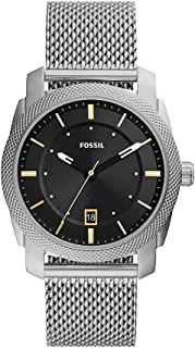 Fossil Men's Machine Three-Hand Date, Stainless Steel Watch, FS5883, bracelet, bracelet
